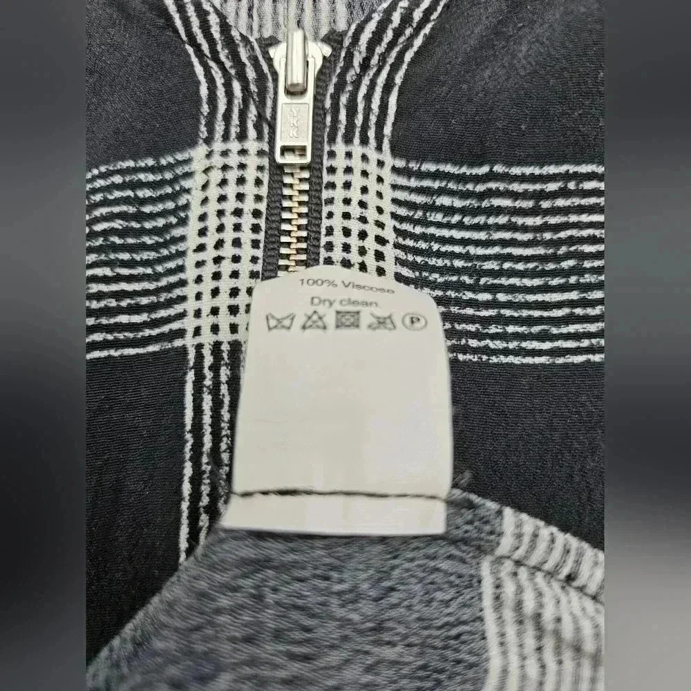 Madewell Women's XS Black and White Plaid Sheath Dress - Picture 8 of 10